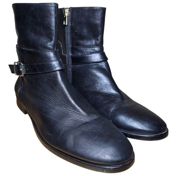 Ann Taylor - Woman's Size 11 Black Selene Leather Bootie Shoes Org. $198.00 - Picture 3 of 7